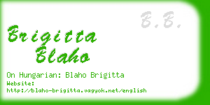 brigitta blaho business card